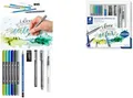 STAEDTLER Aquarell- & Handlettering-Set Watercolor Inhalt: 6x Doppel-Fasermaler mit Pinselspitze (3001), - 1 Stück (61 3001-2)