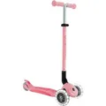 Globber Elite Lights Tretroller Kinder 120/80 mm ABEC 9 3-Rädrig Verstellbar LED-Leuchtrollen Pastellrosa
