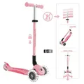 GLOBBER ELITE LIGHTS pastellrosa, mit Leuchtrollen