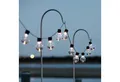 Lights4fun LED-Lichterkette 10er Zirkus Solar Party Lichterkette USB wiederaufladbar
