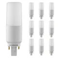 SEBSON LED Lampe G24 neutralweiß 7W, ersetzt 50W Glühlampe, 660 Lumen, G24d Unsiversal-Sockel (G24d-1, G24d-2, G24d-3), Leuchtmittel 220°, 10er Pack