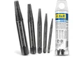 S&R Schraubendreher Schraubenausdreher Set, Ausdreher für defekte Schrauben, Bolzen etc., (Set, 5 St., 5-tlg. M3 bis M18 Gewinde), MADE IN GERMANY aus hitzegehärtetem, geschmiedetem ChromVanadium Stahl