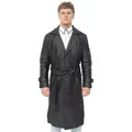 Herren-Trenchcoat aus Leder in voller Länge – Appleton