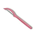 Victorinox, 7.6075.12, Kitchen Utensils, Universalschäler, Extra scharfe Klinge, Mikrozahnung, robuster Kunststoff-Griff, Hellrot, Made in Switzerland, Spülmaschinengeeignet