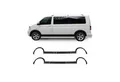 OMAC Frontstoßstange Radlaufschutz für VW T5 2003-2015 1 L1 Kurzer ABS Schwarz 11tlg, 11-St., Einfache Installation