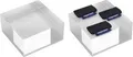 deflecto Acryl-Block, transparent, 75 x 75 x 40 mm kristallklarer, hochwertiger Acrylblock mit diamant - 1 Stück (AB240)
