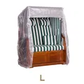 bene protect Strandkorb Schutzhülle PVC Größe L Transparent 145 x 98 x 170 cm
