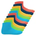 EVERYDAY 10 Paar Kinder Quarter Socken  Trendfarben 3538