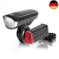 DANSI Fahrradleuchten-Set StVZO I LED-Fahrradlicht I Rad-Licht hell vorne +