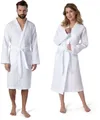 Möve Kimono Homewear, ideal für Sauna & Spa, Hotelbademantel, Morgenmantel, Kurzform, Piqué, Kimono-Kragen, Gürtel, Piquée-Oberfläche