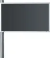 Wissmann Designer TV-Halter solution art 123-3 (Edelstahl) Edelstahl für TV 65" bis 85“
