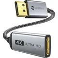 4K DisplayPort auf HDMI Adapter Kabel 2 Ports 4K@30Hz vergoldet