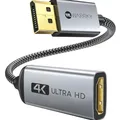 Hochwertiger 4K HDMI Adapter mit geflochtenem Kabel – Universelle Kompatibilität