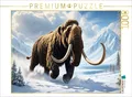 CALVENDO Puzzle CALVENDO Puzzle Majestätisches Mammut an einem frostigen Eiszeitmorgen, 1000 Puzzleteile