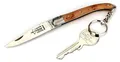 Arbalete G. David - 8 cm Laguiole Schlüsselanhänger Taschenmesser - Wacholder - Frankreich Messer Schlüsselbund