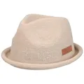 CHILLOUTS Tocoa Hat - Pork Pie Hut Herren/Damen, 100% Polyester, Unisex Sommer Trendhut, Crushable, Adjustable, Natural, L-XL
