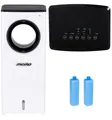 JUNG Bladeless mobiles Klimagerät mit Wasserkühlung + Timer, Mobile Klimaanlage leise, Kühlender Ventilator ohne Abluftschlauch Mobil