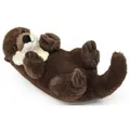 Uni-Toys Kuscheltier Otter - verschiedene Modelle - 26 cm (Länge) - Plüsch, Plüschtier, Uni-Toys Eco-Line - zu 100 % aus recyceltem Material gefertigt Rückenschwimmer | 26 cm