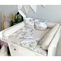 Wickelauflage, Wickelunterlage, Satz von 6 Elementen, 85x75cm (BxT), Safari und Hellbeige