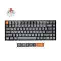 Keychron K2 MAX Custom Wireless Mechanische Tastatur 2.4 GHz/Bluetooth/USB-C, Weiß LED, QMK/VIA Programmierbare Makros, PBT Keycaps, für Mac Windows, Super Red Switch