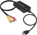 RCA auf HDMI Konverter, 1080P Composite CVBS AV zu HDMI Video Audio Konverter