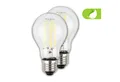 Briloner Leuchten LED-Leuchtmittel Ultraeffizientes A60 Leuchtmittel EEK A, 2er Set, E27, E27, Warmweiß, 5W, 1055 Lumen, 3000K