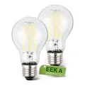 BRILONER - EEK A 2er Set Filament LED Lampe E27 A60, warmweißes Licht, 5W, 1055lm, LED Glühbirne, Leuchtmittel, Birne, Glühlampen, Bulb, 60x106 mm