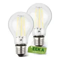 2 x LED Leuchtmittel E27 Lampe EEK A Filament A60  5W Warmweiß Licht Briloner
