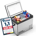 PLUG IN FESTIVALS - elektrische Kühlbox - Kompressor Gefrierbox bis -20 Grad - Kühlbox Auto - Camping Kühlschrank - Powerstation zum Kühlen - 12V 230V - 40 Liter
