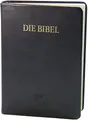Schlachter 2000 Bibel - Großdruckausgabe (Softcover, schwarz, Goldschnitt): Großdruckausgabe, Rindleder-Einband (flexibel), Goldschnitt, Fadenheftung / ohne Parallelstellen