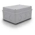ARLI Abzweigdose 150x110x70 mm IP54 Feuchtraumdose Aufputz Elektro Verteilerdose ABS grau Innen Außen wetterfest
