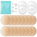 ILLURE® Nippelpads – Damen Nipple Cover [8 Paar] mit Brustwarzenschutz - Nipple Pads wiederverwendbar & waschbar - dünne Selbstklebende Brustwarzen Nippelabdeckung aus hypoallergenem Silikon [8 cm]
