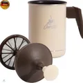 PEDRINI 02CF043 Milchschäumer, Metall, gelb, 11 cm