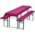 NYVI Bierbankauflagen Set 240x90cm Uni Beere