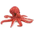 kuscheltier Octopus junior 18 cm Plüsch rot - Rot/Weiß