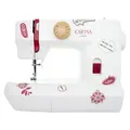 CARINA Junior mechanische Nähmaschine - Braun/Rot/Weiß/Gelb