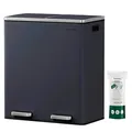 SONGMICS Mülltrenner 2x 30,0 l grau, 1 St.