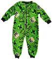 Minecraft Kinder Jumpsuit Overall Pyjama Strampelanzug Gr.98/104 Jungen + Mädchen 3-4 Jahre