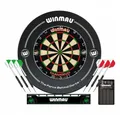 Winmau Dartscheibe Dartboard Surround Set Diamond Plus, (Spar-Set, mit Dartpfeilen)