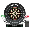 Winmau Steel-Dartscheibe Dartboard Set mit Surround Diamond Plus