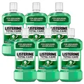 LISTERINE Total Care Zahnfleisch-Schutz (6 x 500 ml), antibakterielle Mundspülung mit Fluorid für gesundes Zahnfleisch, Zahnpflege Mundwasser reduziert Zahnbelag mit 6 in 1 Wirkung