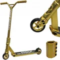 Cox Swain X-385 Stunt Scooter Kinder ab 10 Jahre – Stunt Roller mit SCS Compression, CNC-gefräster Alu Gabel aus einem Stück, ABEC 9 Alu Core Rollen & 360° Y-Lenker für Skatepark & Pipe