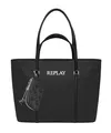 REPLAY Shopper with Pouch Shopper Schultertasche Tasche Black Schwarz