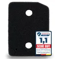 Filter passend für Miele T1 9164761 Trockner Wärmepumpentrockner Fein-Grob | 207 x 157 x 30mm | Schwammfilter Filtermatte Kondenstrockner Fusselfilter Schaumstoff Schaumfilter Sponge
