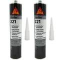 Sikaflex 221 Dichtstoff Karosseriekleber stahlgrau 2x 300ml überlackierbar