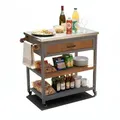 Coemo Servierwagen, Grau, Holz, 53x92x82 cm, Kinder- & Jugendzimmer, Kindermöbel, Kindersitzmöbel & -tische, Kindersitzgruppen