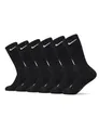 Nike Men's Everyday Cushion Crew-trainingssocken (6 Paar), Black/White, L