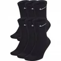Everyday Cushioned Socken, 6 Paar, Schwarz, Gr. 46-50