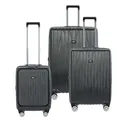 Bric's Koffer-Set 3-teilig für Damen und Herren | Reise-Trolleys 52,5 x 29,5 x 77 cm aus hochwertigem, robustem Polypropylen Material | Erweiterbar & TSA-Schloss| Cervia 2.0 Serie