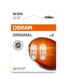 2 Glühlampen Glasquetschsockeln 12V W3W OSRAM ORIGINAL LINE Doppelblister